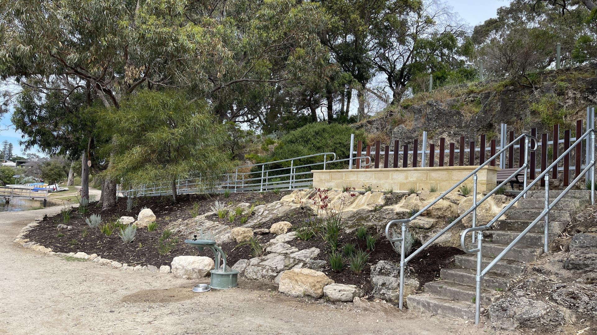 Memorial Wall on the banks of Freshwater bay 1